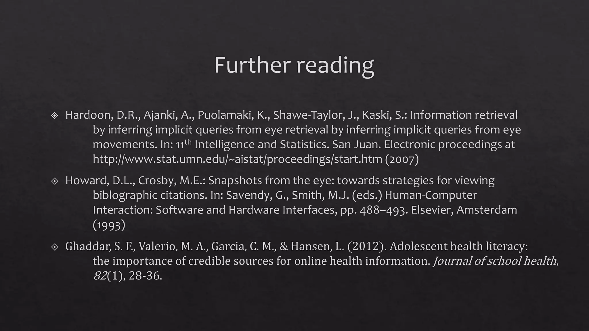 Physiological signals and patients' information behavior
