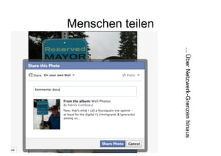 ... Über Netzwerk-Grenzen hinaus
Menschen teilen




                                                     Corporate Dialog
 
