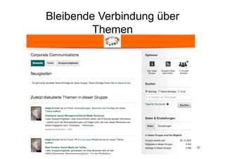 Bleibende Verbindung über
         Themen




         Corporate Dialog   36
 