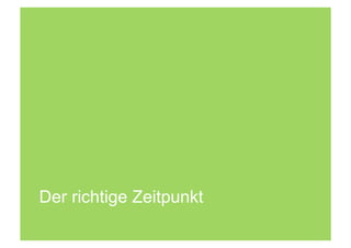 Der richtige Zeitpunkt
 