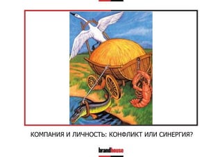 КОМПАНИЯ И ЛИЧНОСТЬ: КОНФЛИКТ ИЛИ СИНЕРГИЯ?

 