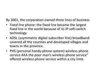 Zhejiang corporation of china telecom case study | PPTX