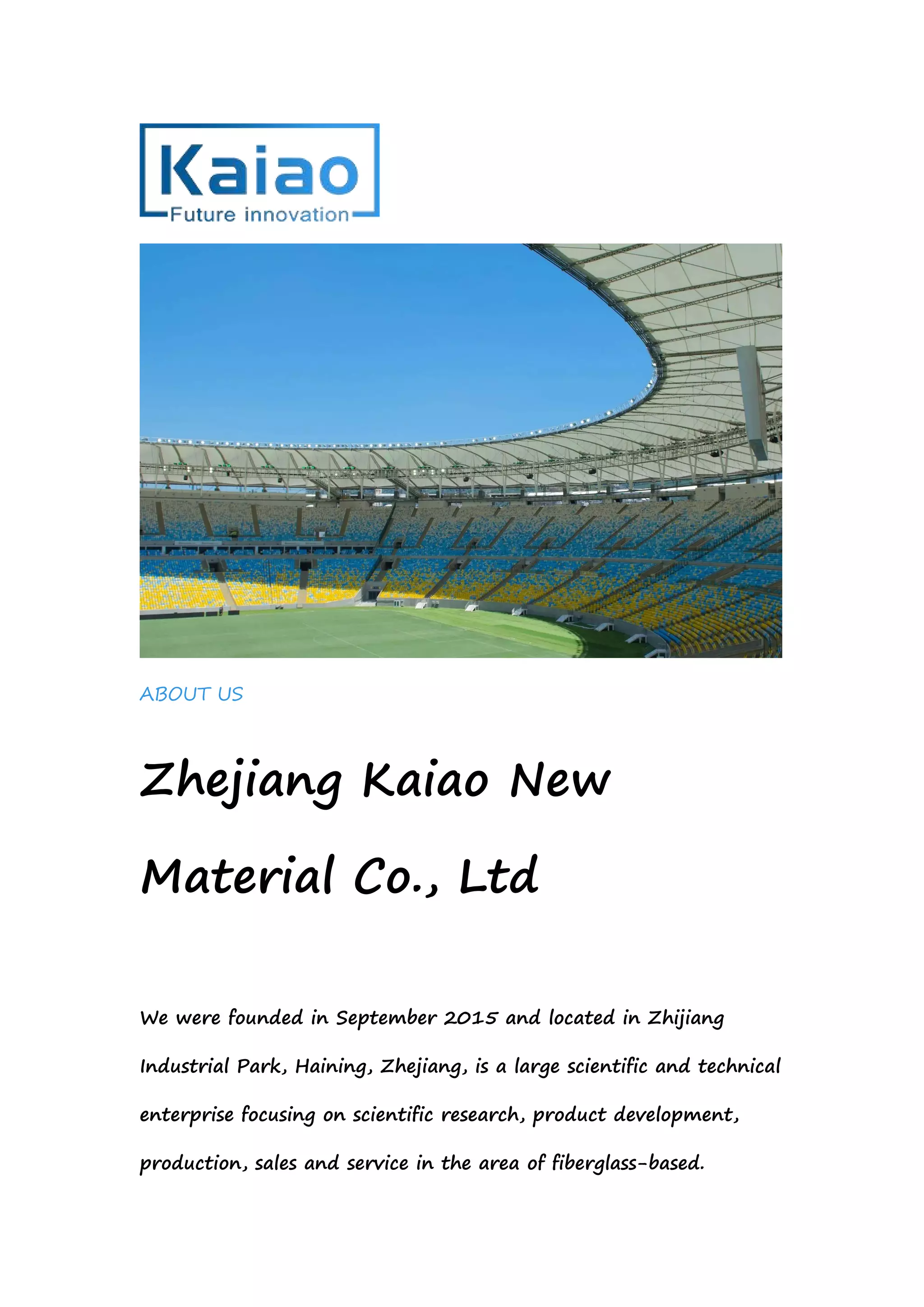 Zhejiang Kaiao New Material Co Ltd Pdf