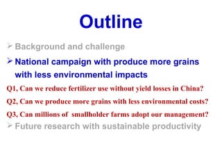 Pursuing Sustainable Productivity with Millions of Smallholder Farmers