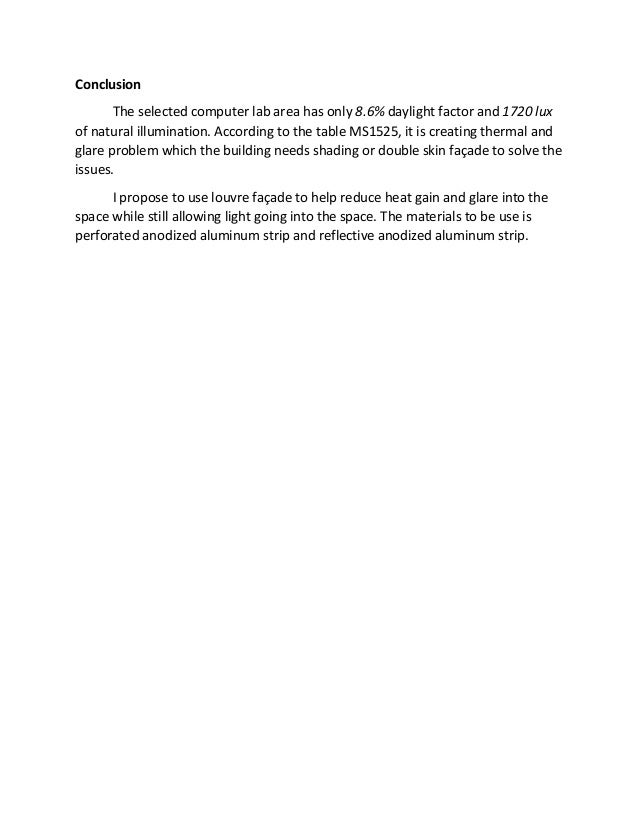 Lighting and Acoustics Proposal Report & Calculation