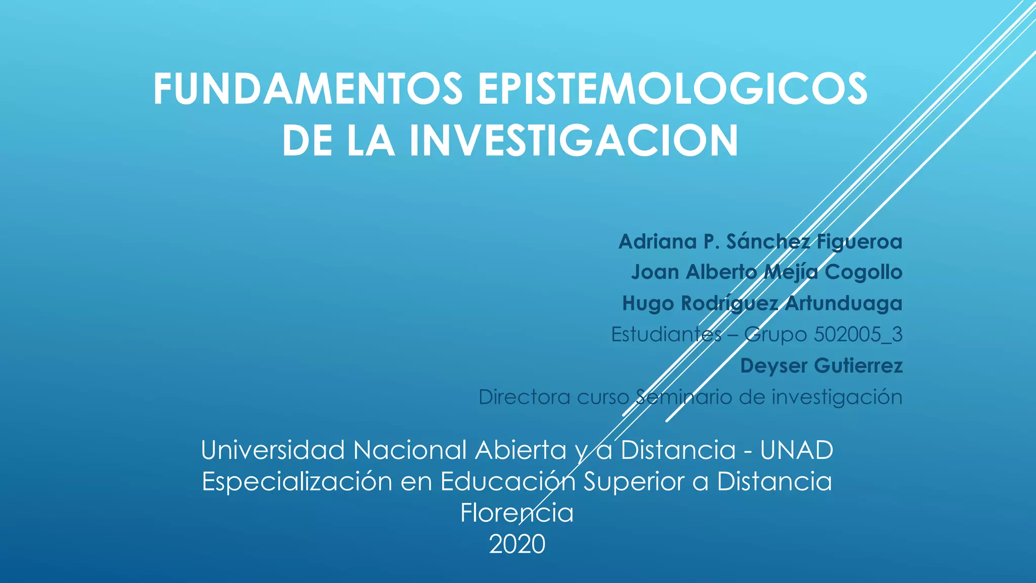 Fundamentos Epistemológicos de Investigación | PPT