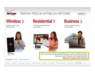 Let’s say I am a home-based business with a wireless phone.
                                   I have come to Verizon.com ...