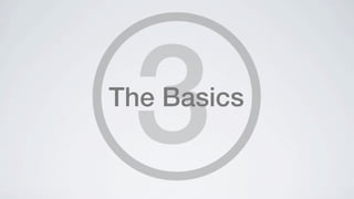 3
The Basics
 