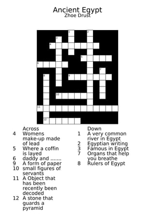 Zhoe crossword