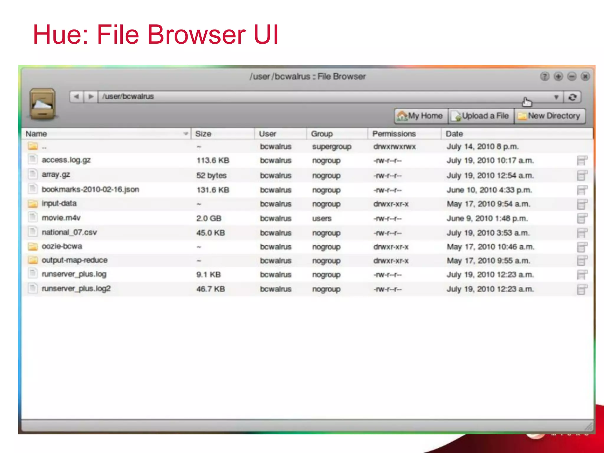 Hue: File Browser UI
 