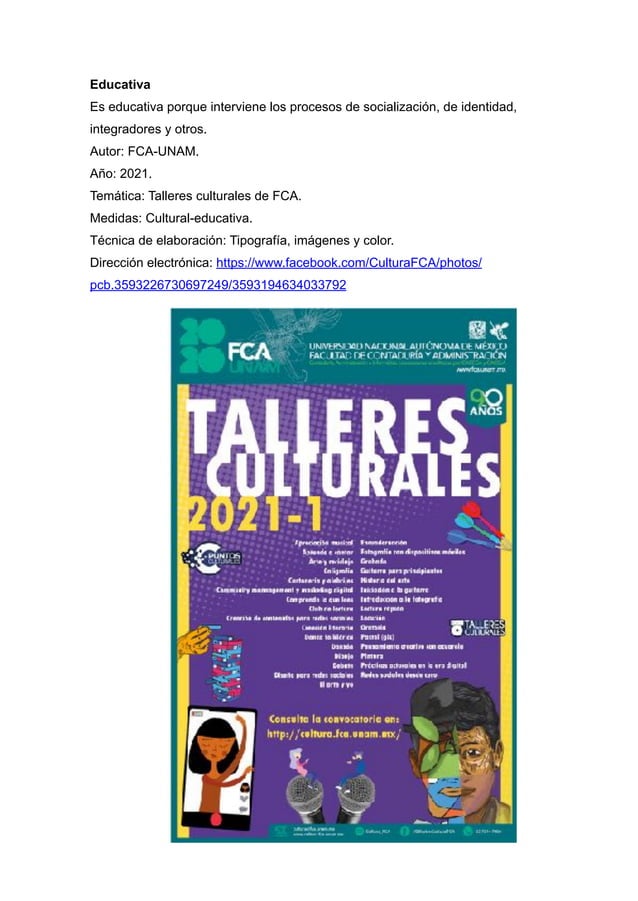 Funciones del cartel Funciones del cartel