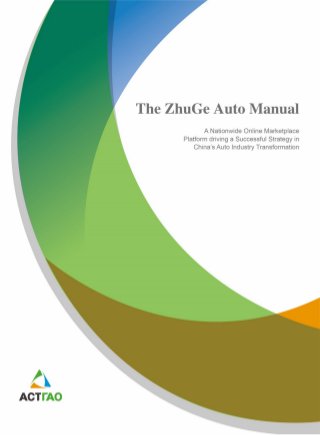 ACTTAO ZhuGe Aftermarket Auto Parts Online Marketplace - Full case study