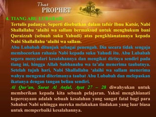 6. TIANG MUKHALLAQAH:
Jabir meriwayatkan seperti disebutkan dalam hadits Buhari,
“Nabi Shallallahu ‘alaihi wa sallam bersa...