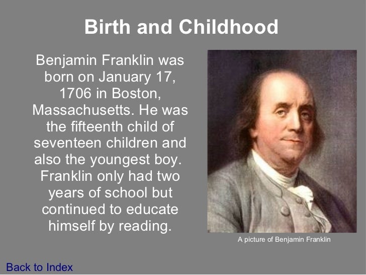 benjamin franklin biography ppt