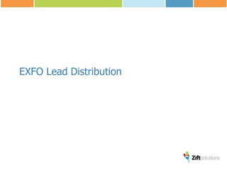 EXFO Lead Distribution
 