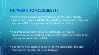 Wpan Computer Science Examples WPAN According To ZIGBEE | PPTX