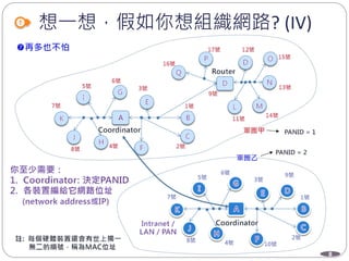 8
想一想，假如你想組織網路? (IV)
 