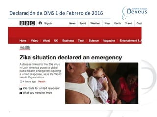Declaración de OMS 1 de Febrero de 2016
3
 