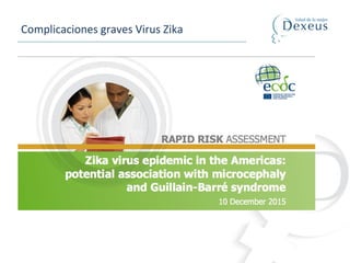 Complicaciones graves Virus Zika
 