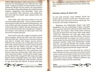 melihat Allah sekarang ini. Allah tertutup dari kita karena 
kebesaran-Nya dan keagungan-Nya. Maka kita sebut " gaib 
hakiki." Sungguh pun begitu, kita diperintahkan untuk bisa 
melihat-Nya dengan hati dan pikiran, kita diperintahkan 
bisa merasakan sangat dekat dengan-Nya melalui kekuatan 
imajinasi, sebagaimana hadis Rasulullah: "Ihsan yaitu 
Anda menyembah Allah, sepertinya Anda melihat-Nya. 
Jika Anda tidak bisa melihat, maka yakinlah bahwa Dia 
melihat Anda." 
Selain Allah, yakni tujuh alam tersebut di atas tadi, 
semuanya adalah" galbmajazy." Artinya, ada kemungkinan 
seseorang bisa melihat dan merasakan keberadaannya. Ada 
yang menjadi gaib bagi seseorang, tetapi tidak gaib bagi 
orang-orang tertentu. Bahkan bisa jadi sekarang ini gaib, 
suatu saat kita bisa melihat atau merasakannya. Keinginan 
atau harapan Anda sekarang ini adalah gaib, besok atau 
lusa dia bisa menjadi tidak gaib. 
Iman kepada yar.g gaib sungguh merupakan pokok 
dalam beragama. Percaya saja tidak cukup bisa membuat 
kita hidup lebih baik. Tetapi kita harus berusaha membuat 
yang gaib itu menjadi nyata dengan cara-cara tertentu. 
Ketika kita bisa membaca atau memprediksi hal-hal yang 
gaib, maka semakin tinggi dan semakin mantap keimanan 
kita. Ketika kita bisa melihat yang gaib di balik yang 
nyata, maka kita akan menjadi manusia yang "linuwih" 
atau mempunyai keistimewaan. Dan orang-orang yang 
isitimewa juga akan diistimewakan Allah. Karena itulah, 
maka menemukan hakikat di balik syariat menjadi sangat 
penting. Menemukan yang gaib di balik yang nyata sangat 
berguna dalam menghadapi hidup masa depan. Ingatlah 
bahwa masa depan adalah gaib, maka temukan yang gaib 
itu agar Anda sukes dan selamat. Di bawah nanti Anda 
akan nrt.ndapatkan pengetahuan tentang metafisika, /aitu 
menycrap informasi dan melakukan sesuatu dibalik yang 
nyata. 
Kebaikan Adanya di Alam Gaib 
Di alam gaib tersimpan semua kebaikan. Rezeki kita 
dengan segala macamnya adalah gaib. Kesehatan, harta, 
masa depan, karir, hasil usaha, semuanya adalah gaib' Dan 
itu bisa kita raih dengan mengaksesnya. 
Bagaimana cara berhubungan dengan yang gaib? 
Mungkinkah kita bisa berhubungan dengan yang galb? 
Gaib yang ada di sekitar kita sebenarnya relatif, tetapi tidak 
bagi Allah. Kita katakan relatif (nisbi) karena memang 
yang gaib itu benar-benar ada dicipta Allah, realita dalam 
wujud alam. Sebenarnya tuju alam gaib maiazi terbut 
masih banyak cabangnya yang tidak terbatas. Alam-alam 
ini saling berinteraksi satu dengan lain melalui tracknya 
sendiri-sendiri dan bisa menyeberang track alam lain tanpa 
mengalami tabrakan. Setiap alam berhubungan dengan 
alam lain, dan juga bisa berpisah. Kita manusia, seperti 
sudah saya sebutkan, bahwa di dalam diri kita banyak alam 
gaib. Maka kita juga bisa berinteraksi dengan alam gaib' 
Bagamaina caranya? Seseorang tidak bisa masuk ke 
dalam sebuah komunitas yang bukan komunitasnya kalau 
orang itu tidak menyesuaikan dengan komunitas tersebut. 
Siapapun dari alam ini tidak mungkin bisa masuk ke alam 
selain dirinya kecuali dengan melakukan peleburan atau 
penyelarasan dengan alam lain yang dituju' 
Zu«n -.ls»S /Gä i,ffl M r rvr bnnqkirknll Kekunrnr.t 
 