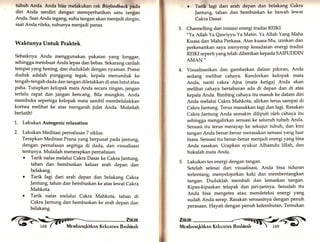 tubuh Anda. Anda bisa melakukan cek Biofeedback pada 
diri Anda sendiri dengan memperhatikan satu tangan 
Anda. Saat Anda tegang, suhu tangan akan menjadi dingin, 
saat Anda rileks, suhunya menjadi panas. 
Waktunya Untuk Praktek 
Sebaiknya Anda menggunakan pakaian yang longgar, 
sehingga membuat Anda lepas dan bebas. Sekarang carilah 
tempat yang hening, dan duduklah dengan nyaman. posisi 
duduk adalah punggung tegak, kepala menunduk ke 
tengah-tengah dada dantangan diletakkan di atas lutut atau 
paha. Tutupkan kelopak mata Anda secara ringan, jangan 
terlalu rapat dan jangan kencang. Bila mungkin, Anda 
membuka sepertiga kelopak mata sambil membelalakkan 
kornea melihat ke atas mengarah jidat Anda. Mulailah 
berlatih! 
1,. Lakukan Autogenic relaxation 
2. Lakukan Meditasi pernafasan 7 siklus. 
Terapkan Meditasi Prana yang berpusat pada jantung, 
dengan pernafasan segitiga di dada, dan visualisasi 
tentunya. Mulailah menerapkan pernafasan: 
o Tarik nafas melalui Cakra Dasar ke Cakra ]antung, 
tahan dan hembuskan keluar arah depan dan 
belakang. 
o Tarik lagi dari arah depan dan belakang Cakra 
Jantung, tahan dan hembuskan ke atas lewat Cakra 
Mahkota. 
o Tarik nafas melalui Cakra Mahkota, tahan di 
Cakra Jantung dan hembuskan ke arah depan dan 
belakang. @ ifir 
3. 
o Tarik lagi dari arah dePan dan belakang Cakra 
Jantung, tahan dan hembuskan ke bawah lewat 
Cakra Dasar. 
Channelling dan inisiasi energi tradisi REIKI. 
"Ya Allah Ya Qawiyyu Ya Matin. Ya Allah Yang Maha 
Kuasa dan Maha Perkasa. Atas kuasa-Mu, izinkan dan 
perkenankan saya menyeraP kesadaran energi tradisi 
REIKI seperti yang telah diberikan kepada SAIFUDDIN 
AMAN " 
Visualisasikan dan gambarkan dalam pikiran, Anda 
sedang melihat cahaya. Kendorkan kelopak mata 
Anda, nanti cakra Ajna (mata ketiga) Anda akan 
melihat cahaya bertaburan ada di depan dan di atas 
kepala Anda. Bimbing cahaya itu masuk ke dalam diri 
Anda melalui Cakra Mahkota, alirkan terus sampai di 
Cakra )antung. Terus masukkan lagi dan lagi. Rasakan 
Cakra Jantung Anda semakin diliputi oleh cahaya itu 
sehingga mengalirkan sensasi ke seluruh tubuh Anda. 
Sensasi itu terus merayaP ke sekujur tubuh, dan kini 
tangan Anda benar-benar merasakan sensasi yang luar 
biasa. Sensasi itu benar-benar menjadi energi yang bisa 
Anda rasakan. Ucapkan syukur Alhamdu lillah, dan 
bukalah mata Anda. 
Lakukan tes energi dengan tangan. 
Setelah selesai dari visualisasi, Anda bisa tiduran 
terlentang, menyelojorkan kaki dan membentangkan 
tangan. Duduklah membali dan lemaskan tangan' 
Kipas-kipaskan telapak dan jari-jarinya. Sesudah itu 
Anda bisa mengetes atau mendeteksi energi yar.g 
sudah Anda serap. Rasakan sensasinya dengan penuh 
perasaan. Hayati dengan penuh kelembutan. Temukan 
4. 
5. 
 