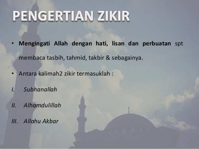 Zikrullah Pengubat Hati