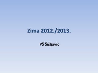 Zima 2012./2013.

    PŠ Šišljavić
 