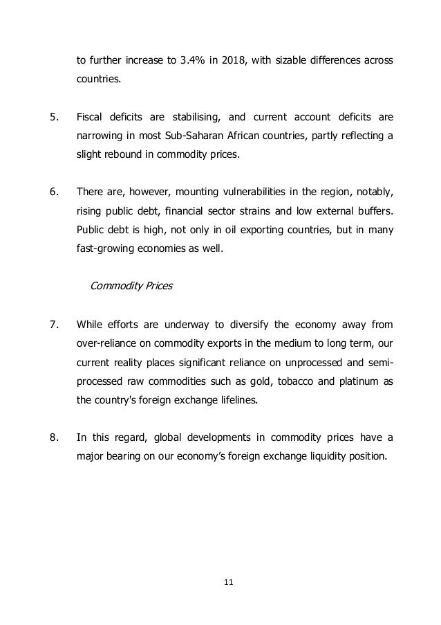 Zimbabwe 2018 Budget Statement - 