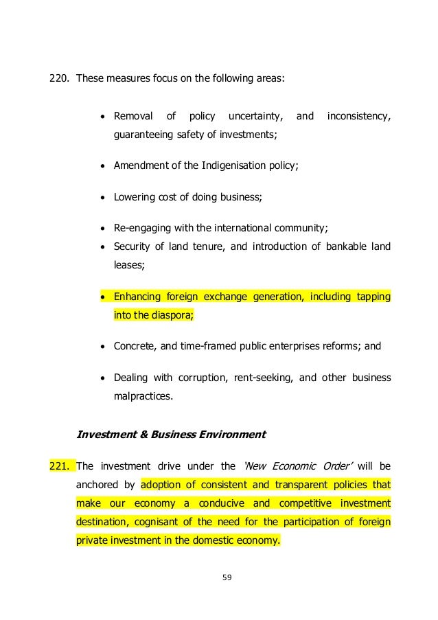 Zimbabwe 2018 budget statement