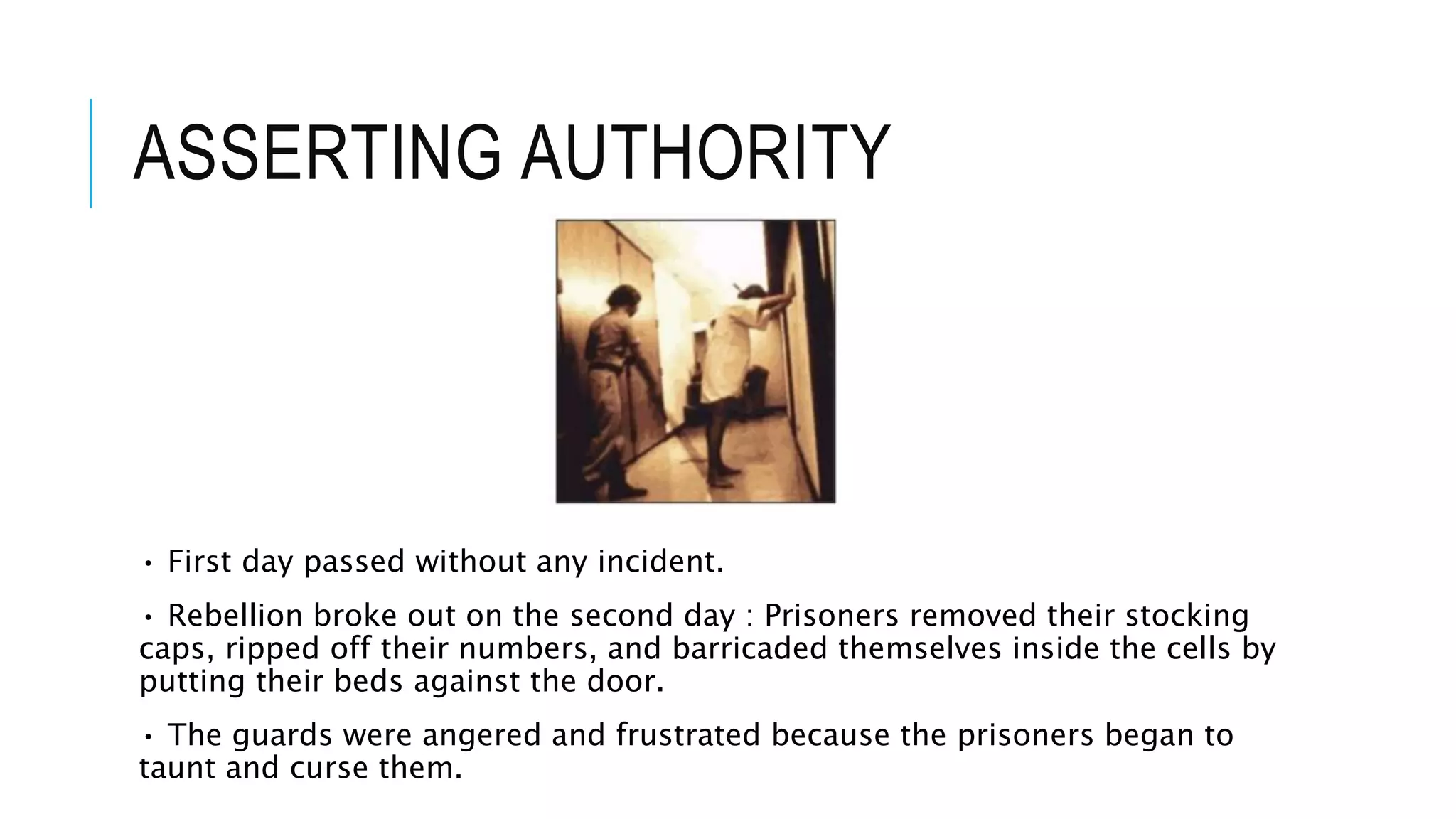 Zimbardo's Experiment : The Stanford Prison Experiment | PPTX