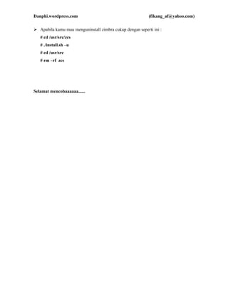 mail server with zimbra