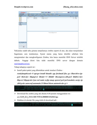 mail server with zimbra