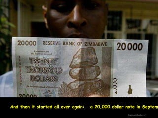 And then it started all over again:

a 20,000 dollar note in Septemb
hasnain baber(c)

 