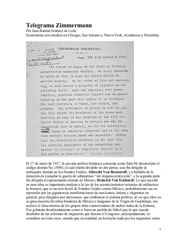 Telegrama Zimmermann