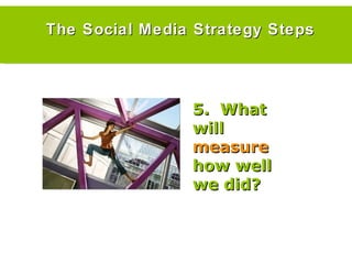 The Social Media Strategy Steps 5.  What will  measure  how well we did? 