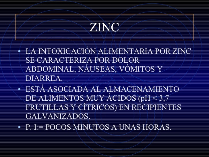 Zinc y Salud Pública