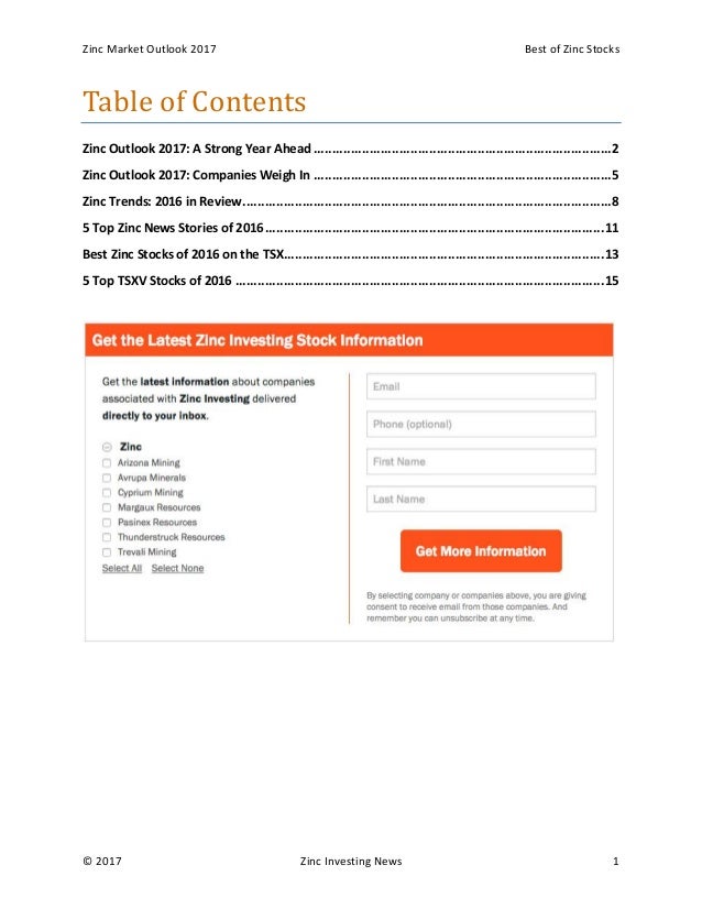 Zinc marketoutlookandbestofzincstocks
