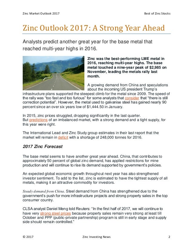 Zinc marketoutlookandbestofzincstocks