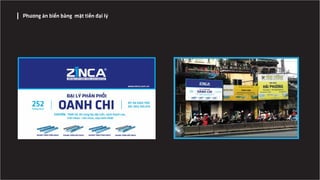 Phương án biển bảng mặt tiền đại lý
 