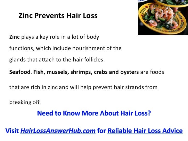 Zinc and hair loss