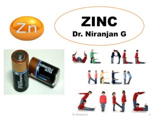 ZINC
Dr. Niranjan G
Dr. Niranjan G 1
 