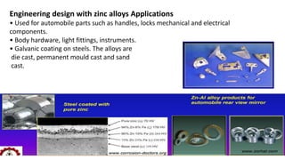 Zinc Material Components Zinc final | PPTX