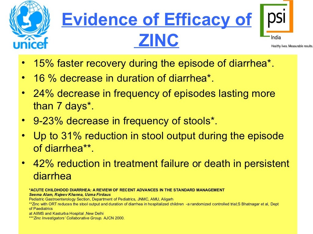 Zinc in childhood diarrhoea