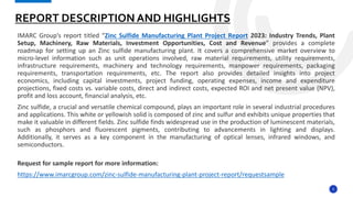 Project Report on Zinc Sulfide Manufacturing Plant | PPTX
