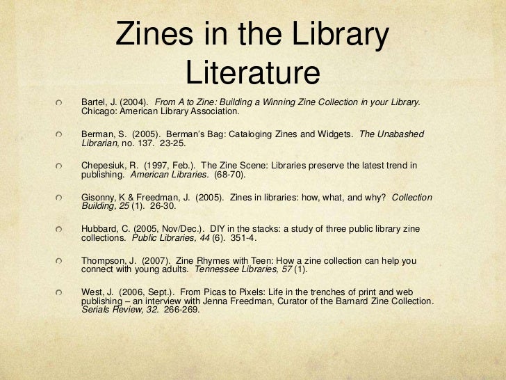 how to write a zine