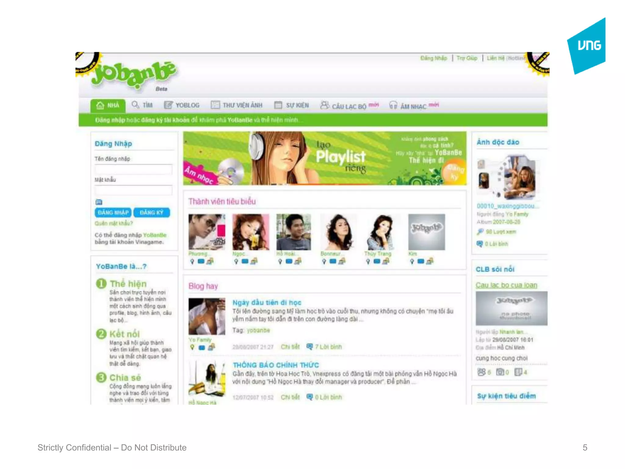 Strictly Confidential – Do Not Distribute5