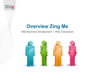 Overview Zing Me
Web Business Development – VNG Corporation
 