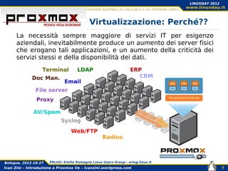 Linuxday 2012 : Introduzione a Proxmox Ve | PDF