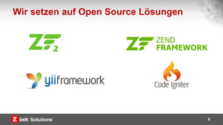 Wir setzen auf Open Source Lösungen
8
50%
 