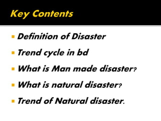 DISASTER TREND IN BANGLADESH | PPT